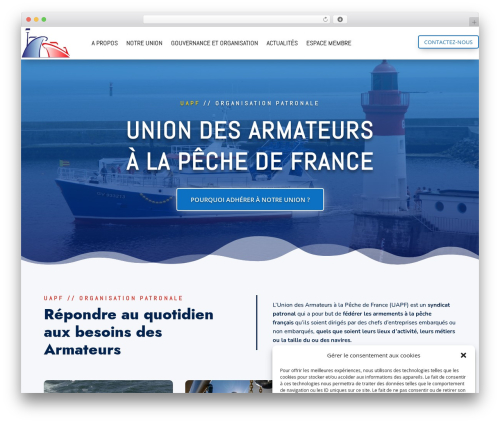 Divi WordPress theme - uapf.org