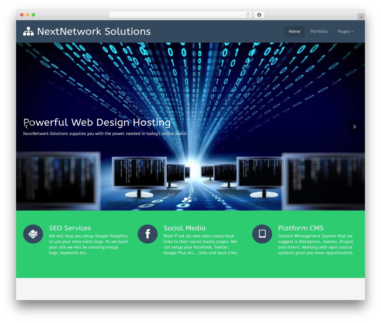 Flat Theme WordPress theme - nextnetworksolutions.net