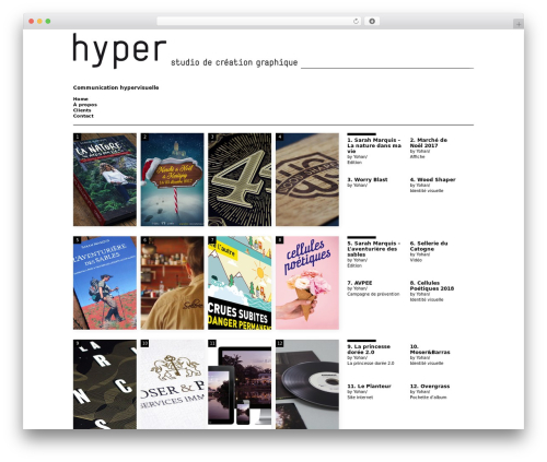 Graf theme WordPress - hyperstudio.ch