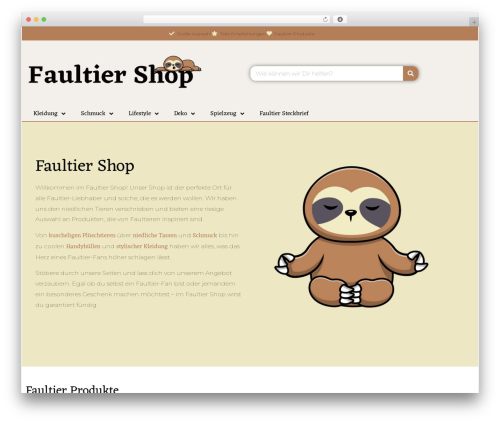 Woozone WordPress plugin - faultier-shop.de