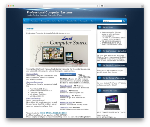 intrepidity theme WordPress - nckprocomputers.com