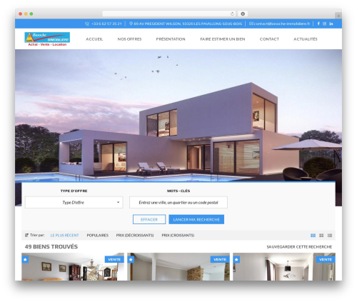 Myhome idx broker WordPress plugin - basoche-immobiliere.fr
