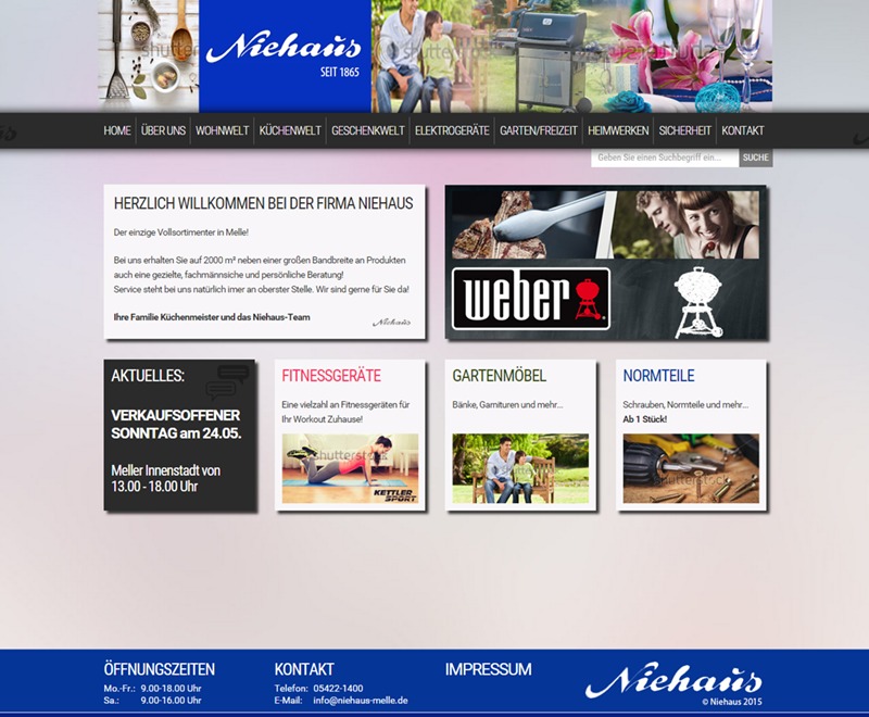Niehaus Melle WordPress theme