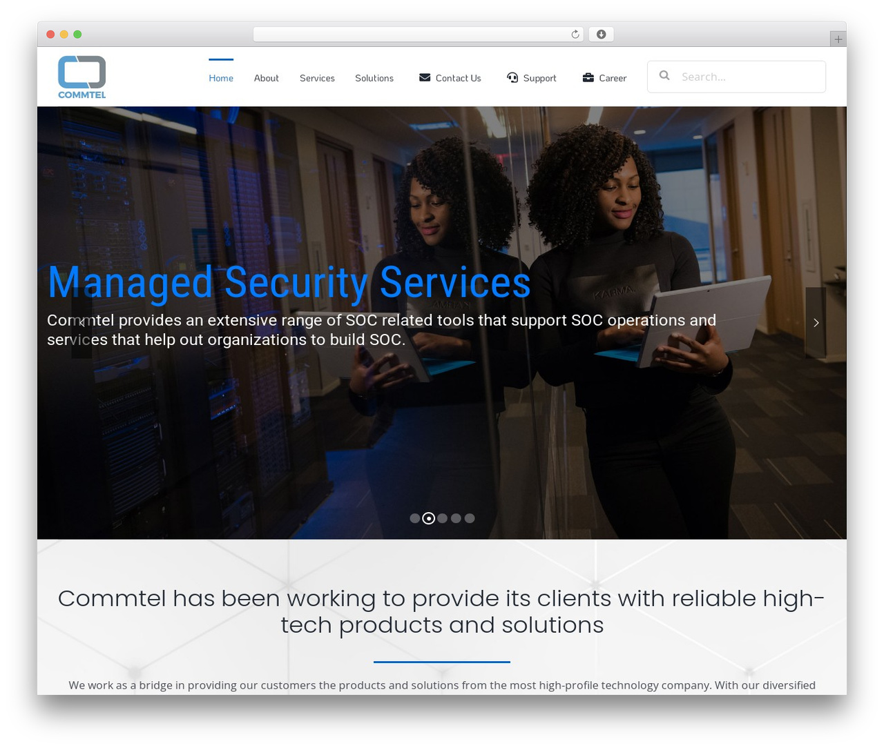 Theme WordPress Avada - commtelsystems.com