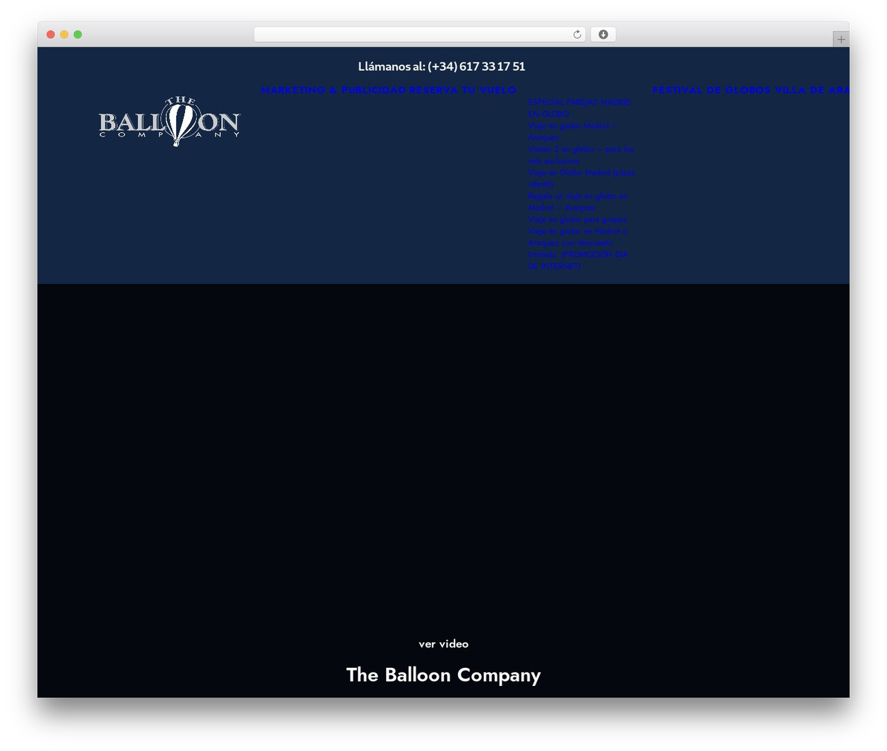 Uncode WordPress theme - theballooncompany.es