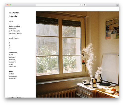 WordPress theme Expositio - lenameyer-fotografie.de