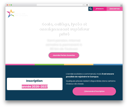 WordPress website theme Bootstrap Basic4 - www.campuslasallesaintchristophe.fr