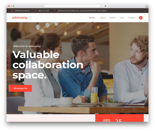 Best WordPress theme Codesk - adaruang.com