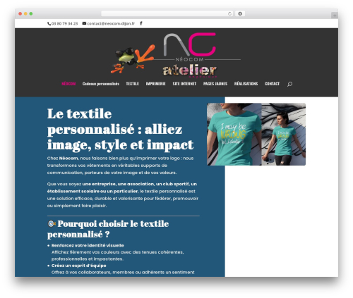 Divi top WordPress theme - neocom-dijon.fr