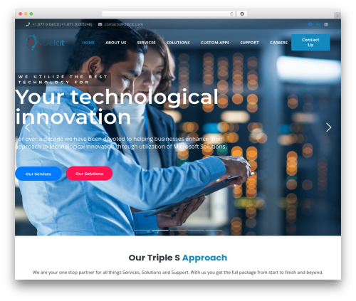 Equanto WordPress theme - delcit.com