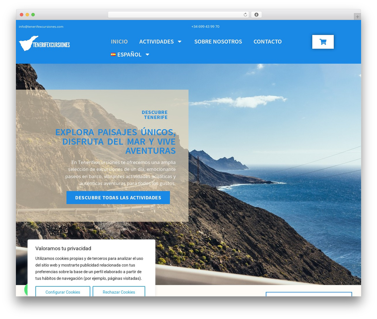 Hello Elementor WordPress theme - tenerifexcursiones.com