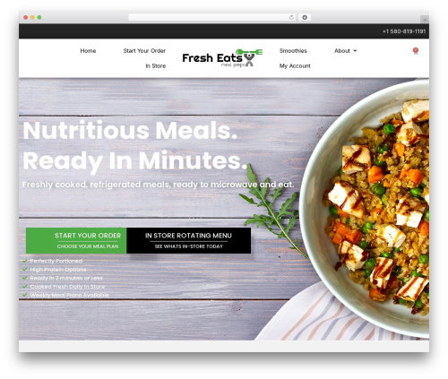 Storefront product hero WordPress plugin - fresheatsmealpreps.com