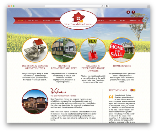 theme1876 WordPress theme - newfoundationhomes.com