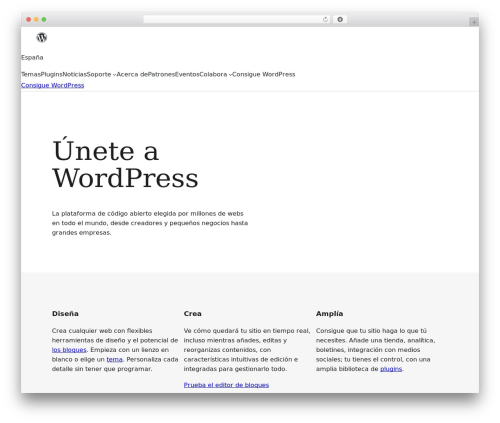 WordPress.org Main Block Theme, 2022 theme WordPress - es.wordpress.org