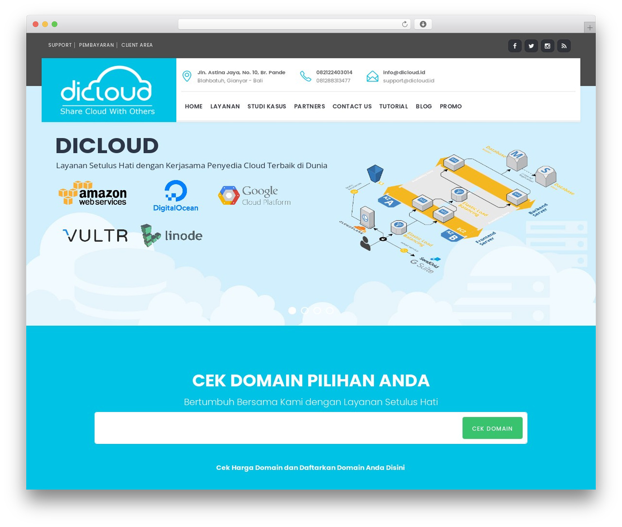 WordPress theme EasyWeb - www.dicloud.id