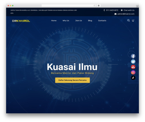 Cryptop WordPress theme - khairol.com
