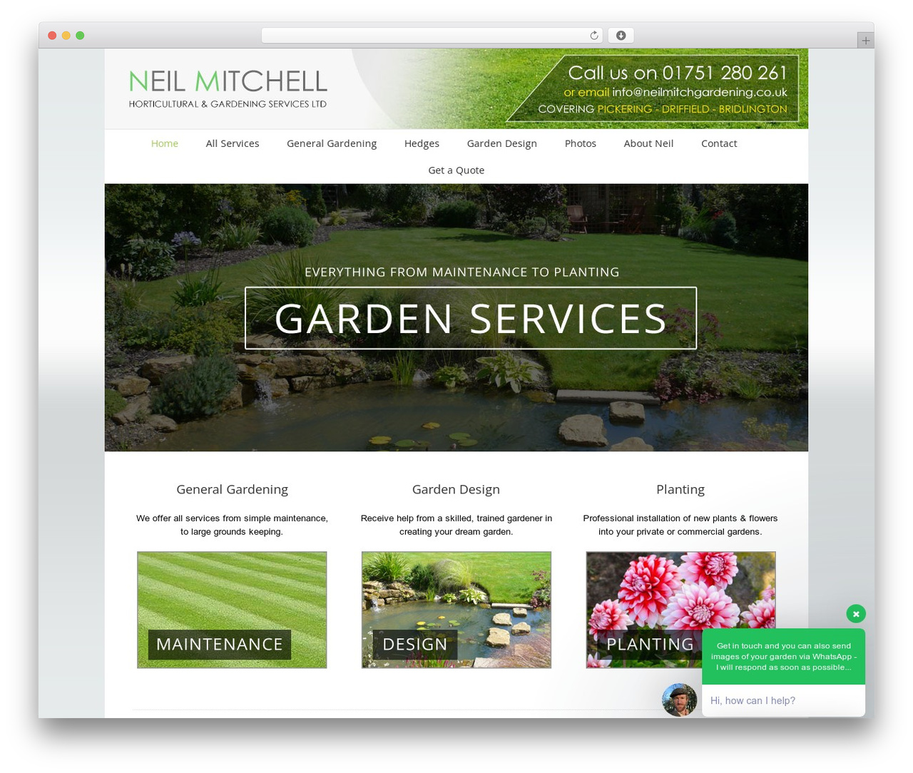 default WordPress theme - neilmitchgardening.co.uk