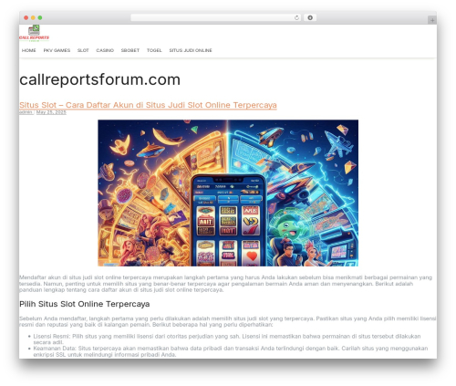 Digital Storefront WordPress store theme - callreportsforum.com