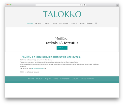 Divi theme WordPress - talokko.fi