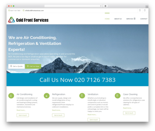 DP Evolve WordPress theme - coldfrontservices.com