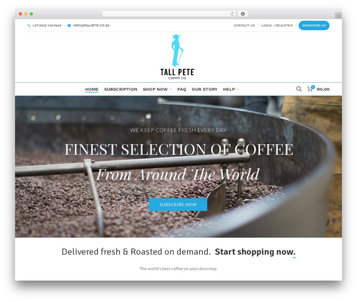 Gridweb theme WordPress - tallpete.co.za