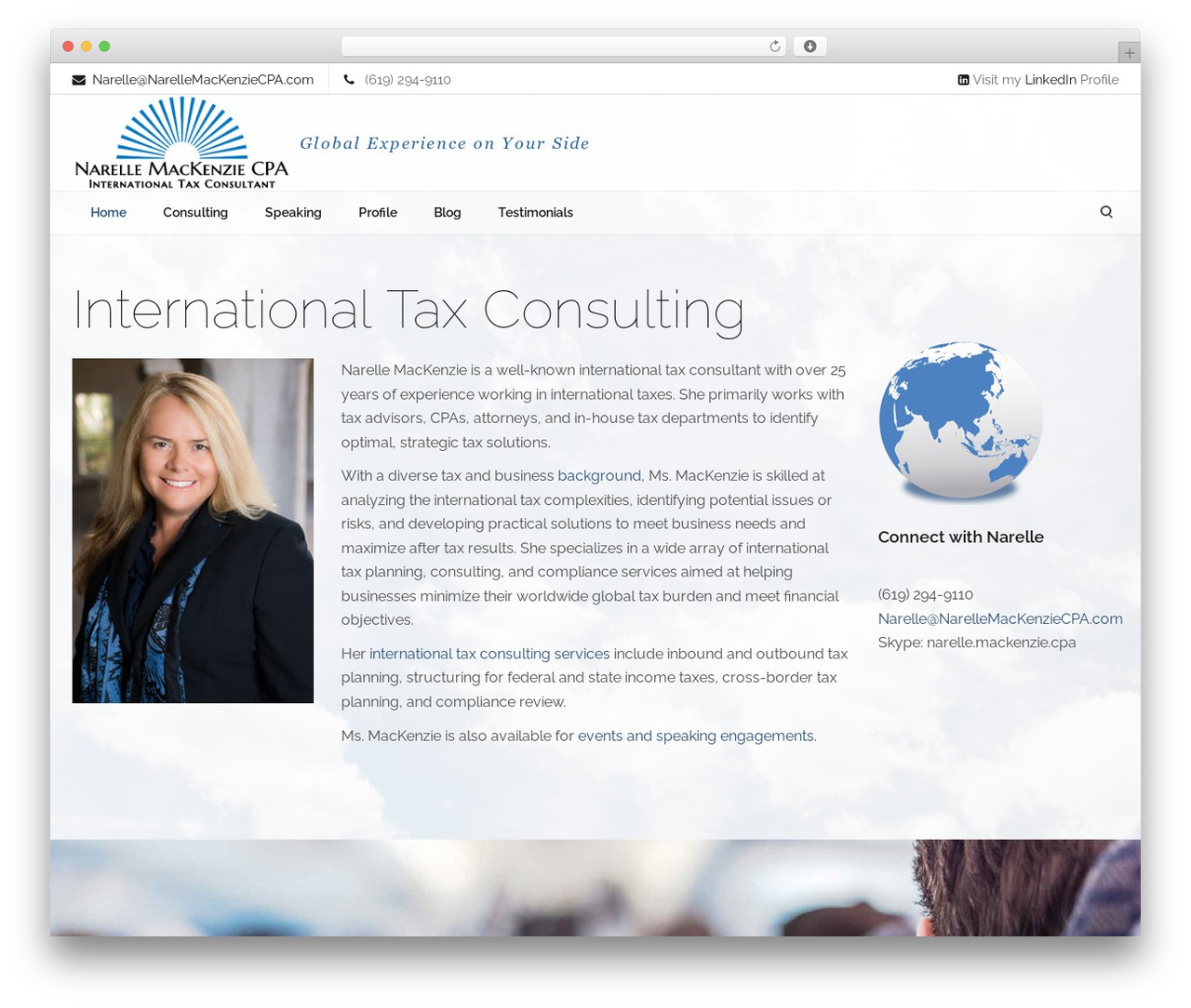 Lambda WordPress theme design - narellemackenziecpa.com