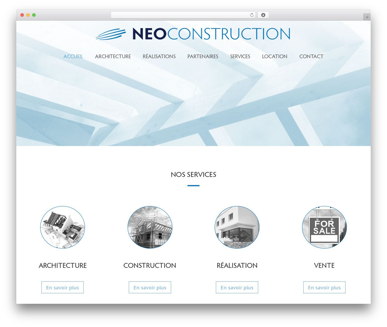 Theme WordPress Lambda - neoconstruction.ch