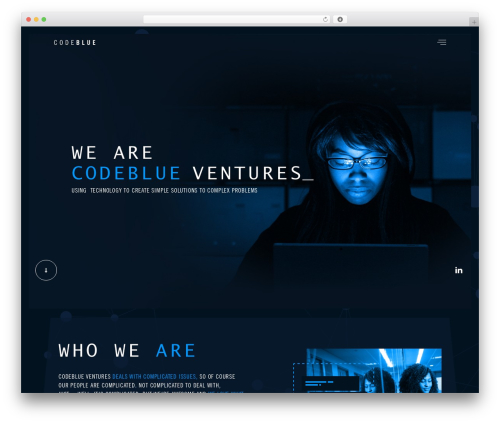 Theme WordPress codeblue - codeblue.ventures