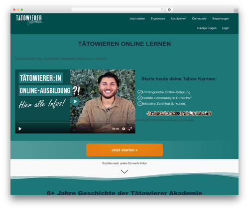 ThemeBuilder Theme WP theme - taetowierer-akademie.de