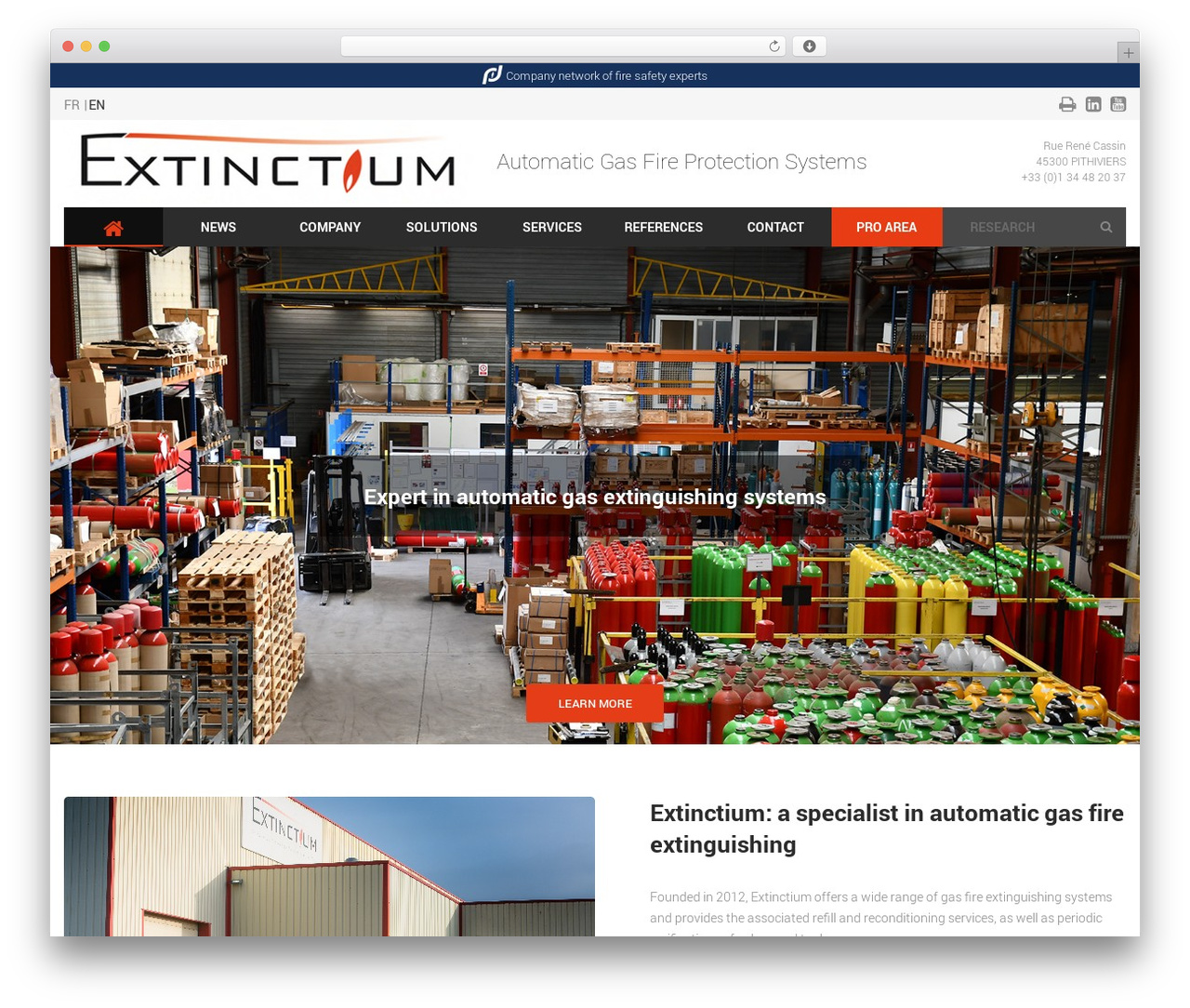 WordPress theme EXTINCTIUM - extinctium.com