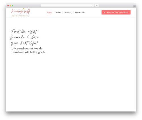WordPress theme Next Nova Tech - maryoself.com