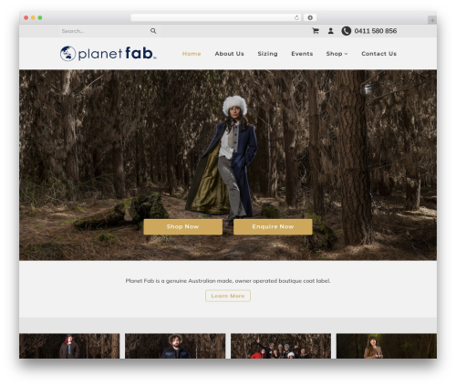 WordPress website theme theme 2 - planetfab.com.au