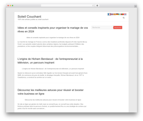 Esteem WordPress theme - soleilcouchant.net