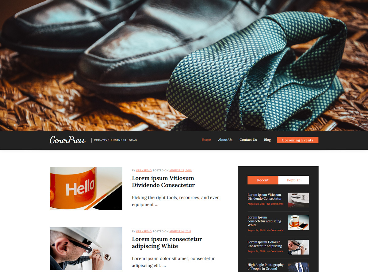 GenerPress WordPress theme