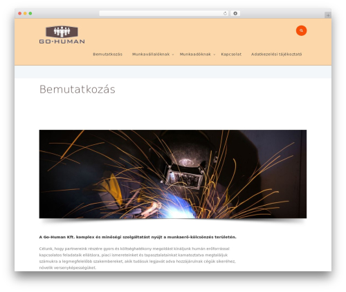 Optima WordPress theme - gohuman.hu