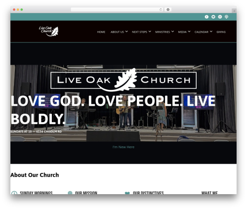 Ezchurch WordPress plugin - liveoakji.org