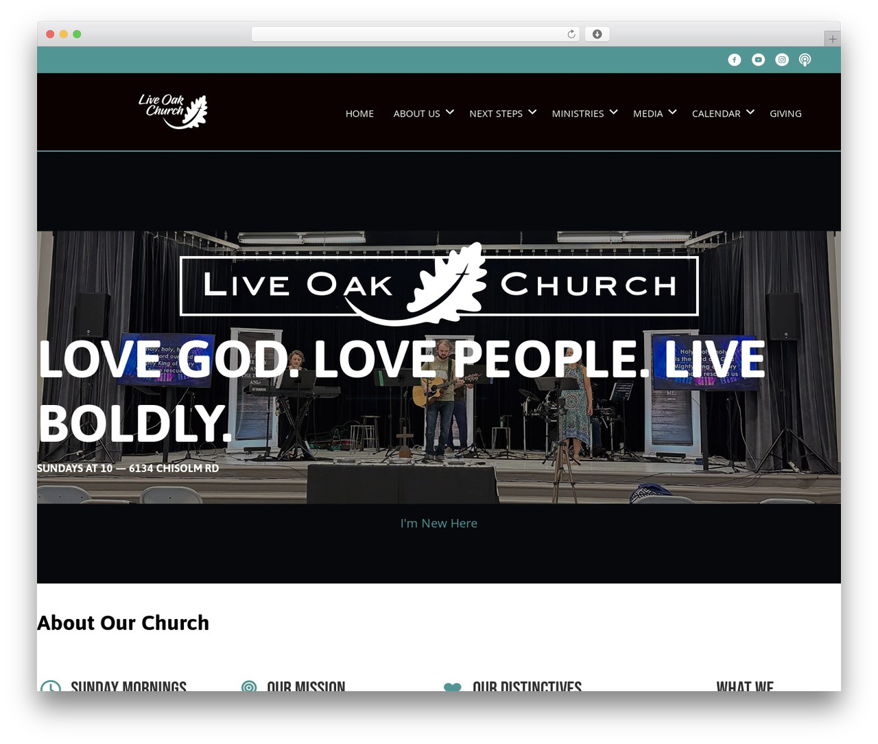Salvation WordPress theme - liveoakji.org