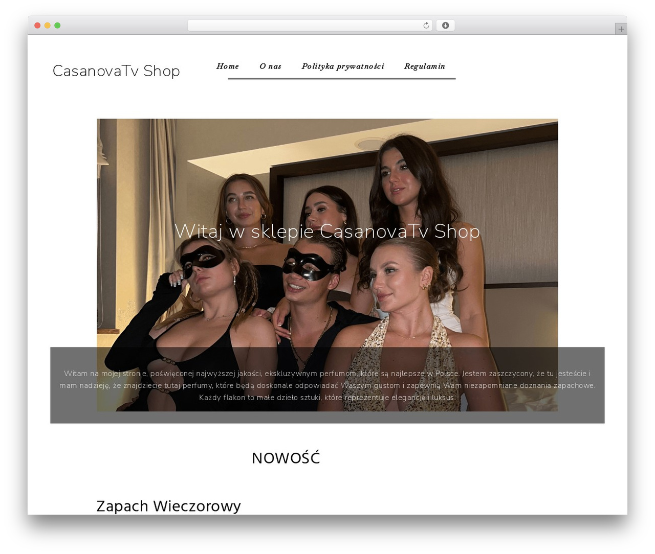 Umimo WordPress theme - casanovatv-shop.com