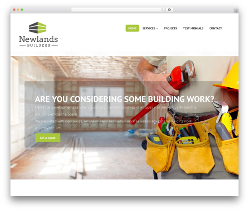 WordPress theme Builder - newlands-builders.co.uk