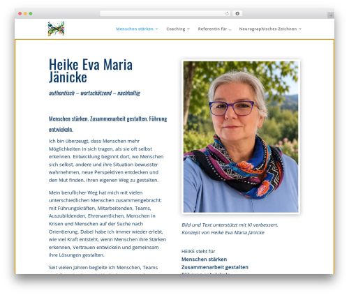 WordPress theme Divi - heike-jaenicke.de