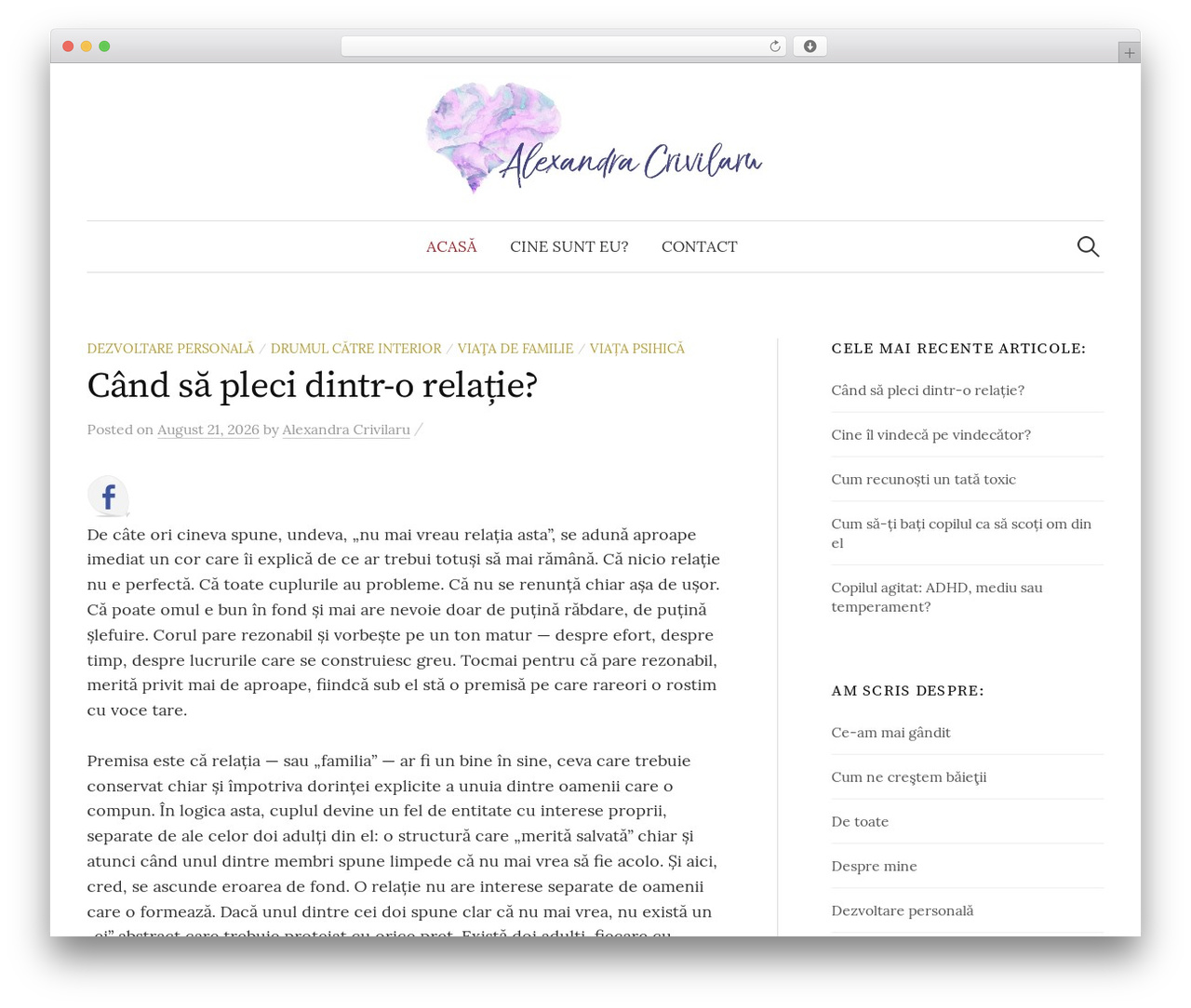 WordPress theme Graphy - alexandracrivilaru.ro