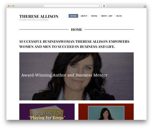 WordPress theme Om - thereseallison.com