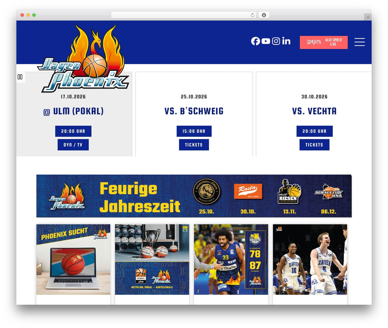 60 theme WordPress - phoenix-hagen.de