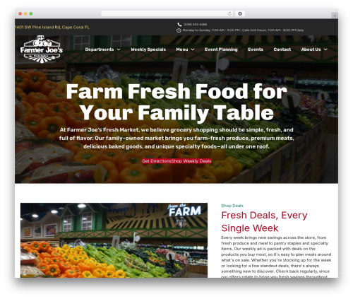 Beaver Builder Theme WordPress theme - farmerjoes.com