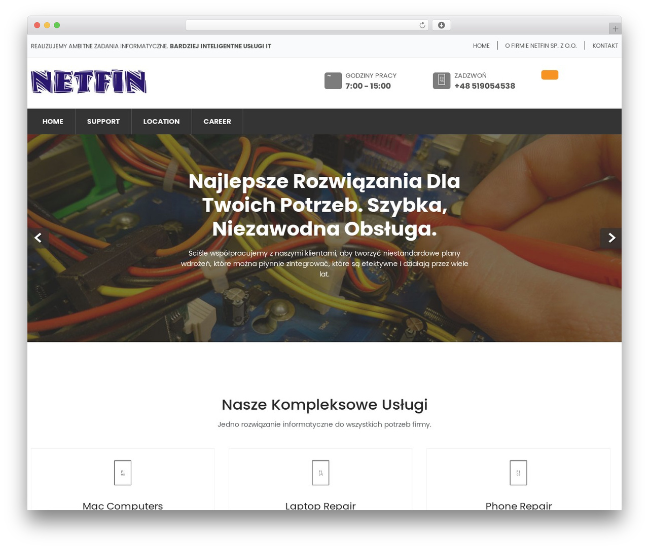Computer Pro WordPress theme - netfin.pl