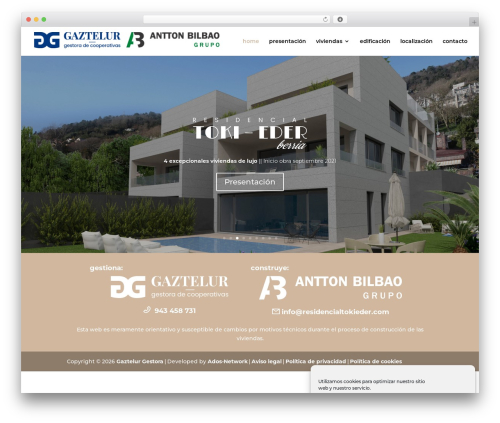 Divi theme WordPress - residencialtokieder.com