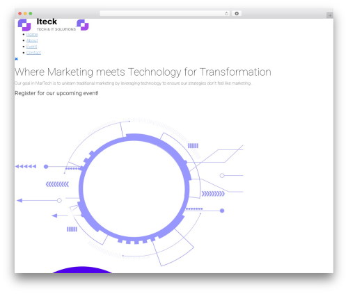 Iteck WordPress theme - martechexcellenceawards.com