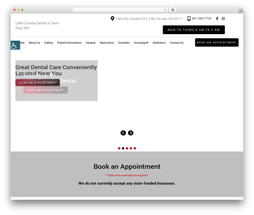 Theme 26 WordPress theme - littlecanadadental.com