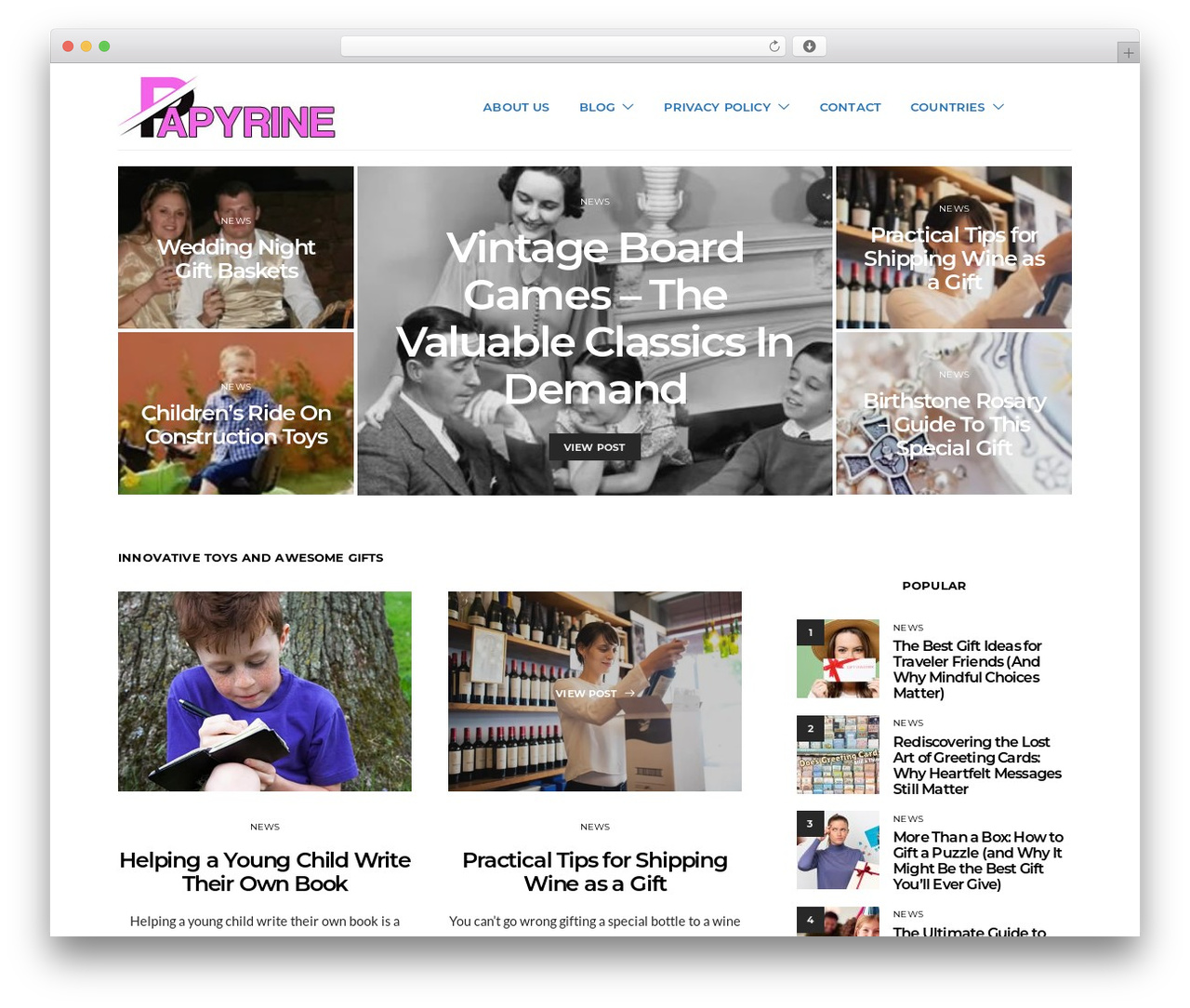 Theme WordPress Authentic - papyrine.com Theme WordPress Authentic - papyrine.com