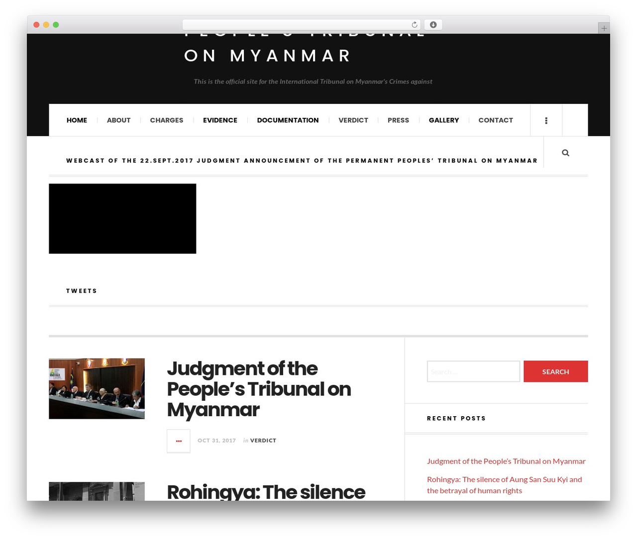 Theme WordPress JustWrite - tribunalonmyanmar.com